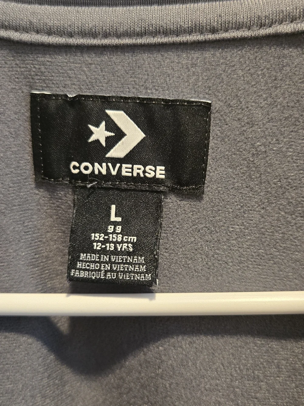 Converse Dark Gray Full-Zip Performance Jacket